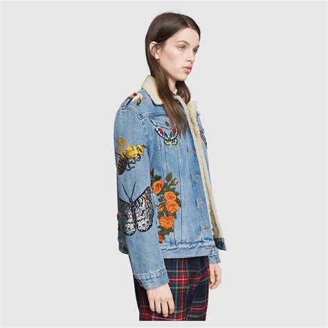 veste en jean gucci femme